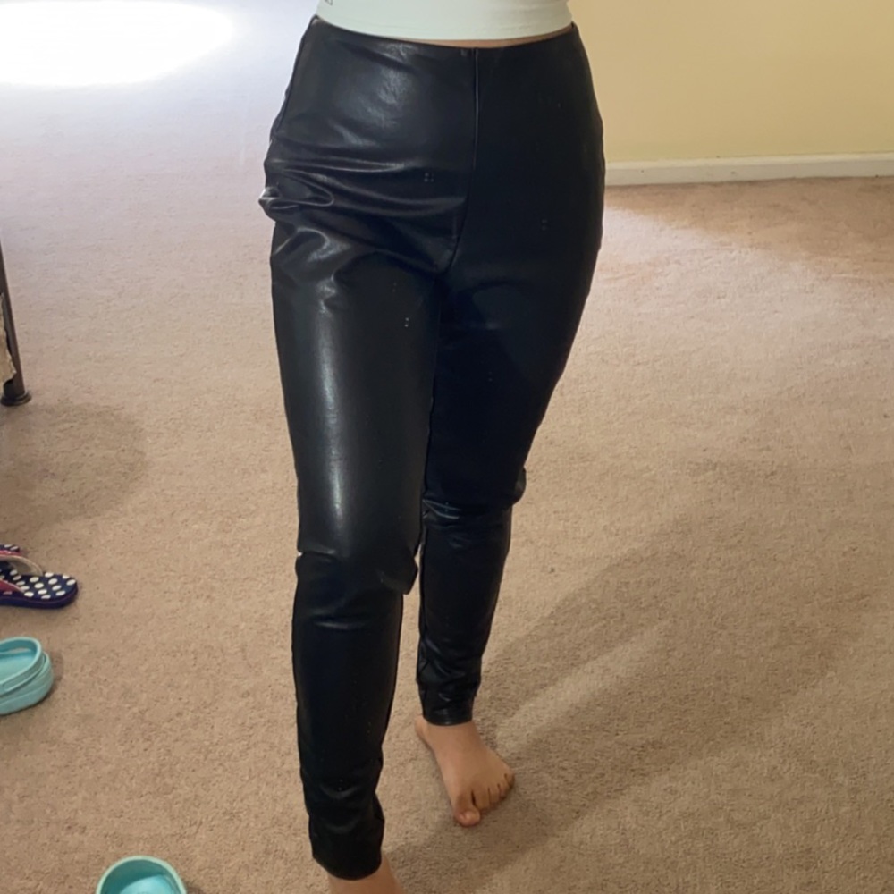 Halogen leather pants